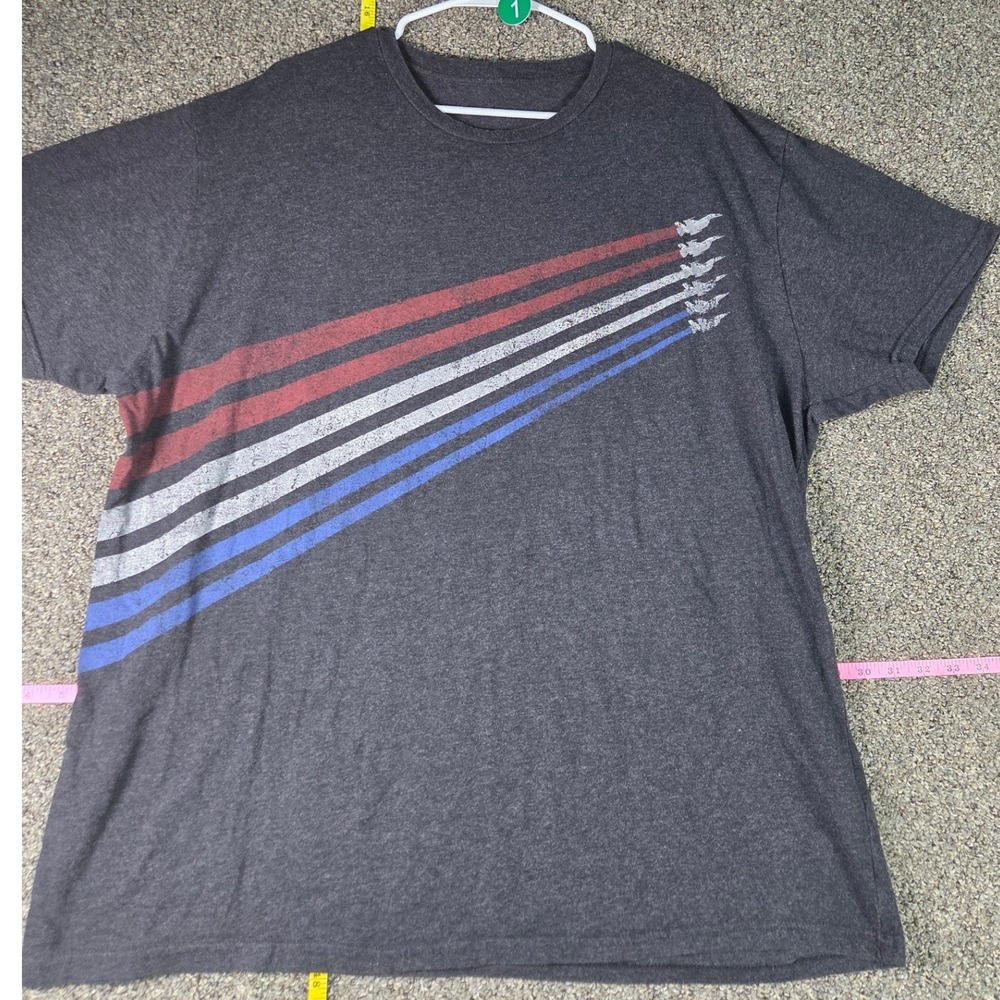 Star Wars X-Wing Graphic T-Shirt Mens 2XL Charcoal Gray Rebel Alliance Pilot Tee